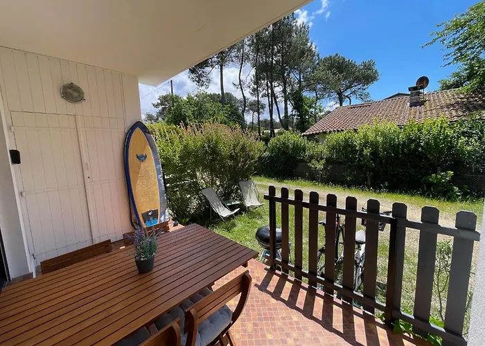 Appartement Avec Chambre, Terrasse Et Jardinet Proche Plage, Foret Pins, Piste Cyclable, Lac
