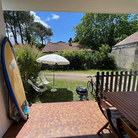 Appartement Avec Chambre, Terrasse Et Jardinet Proche Plage, Foret Pins, Piste Cyclable, Lac Mimizan Extérieur photo